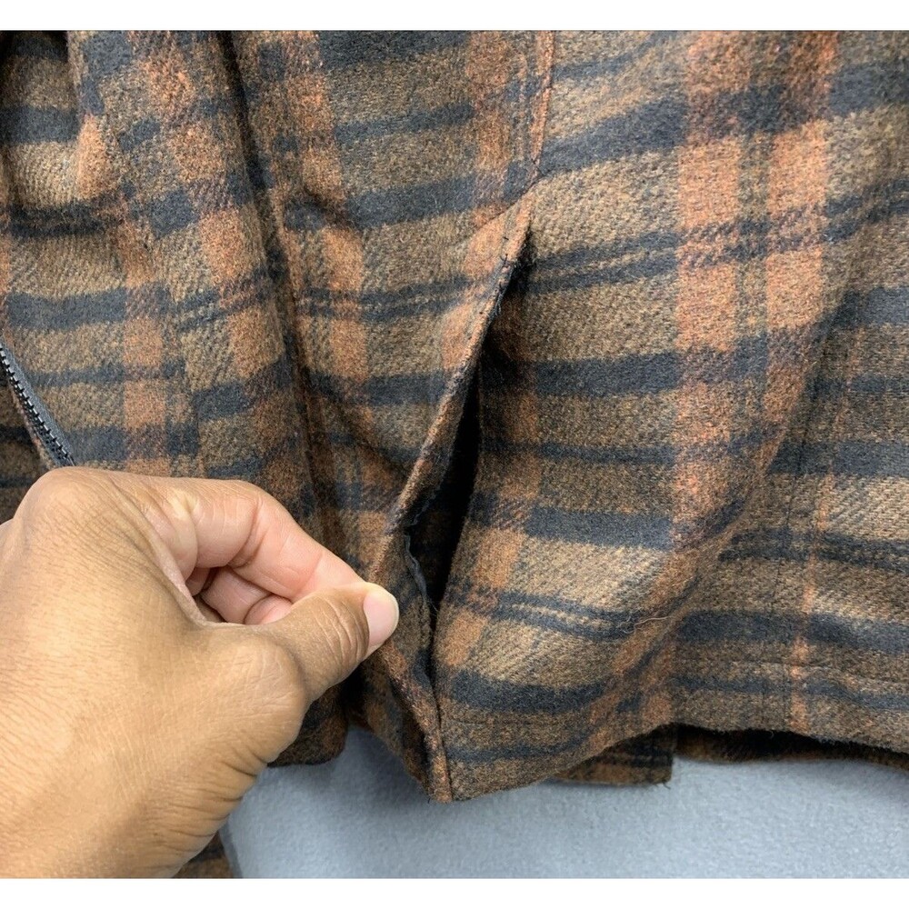 Urban Republic Collection Women's Jacket Plaid Check Belted Brown Size 1X NEW - Picture 15 of 16
